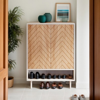 Hommoo 18-Pair Shoe Cabinet