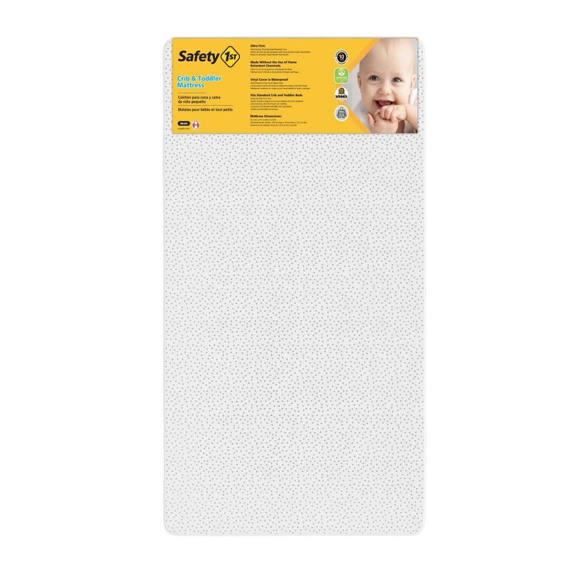 Safety 1st Nighty Night Baby &#38; Toddler Mattress - White/Gray Polka Dot, 5 of 13