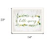 HomeRoots Hello Spring White Framed Print Wall Art - 3 of 3