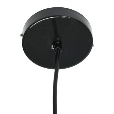 Philippine Artisan Black Capiz Honeycomb Globe LED Pendant Light