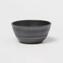 25oz Melamine and Bamboo Cereal Bowl Gray - Threshold™