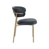 Meridian Furniture,Lupita Vegan Leather Dining Chair, Set of 2 - 4 of 4