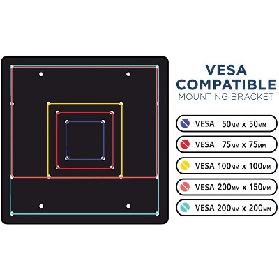 Heavy-Gauge Steel VESA Mount Adapter Plate for 32"-55" TVs