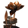 John Timberland Modern Zen Indoor Tabletop Water Fountain 10 1/4" High Cascading Begonia Flowers Table Desk Office Home Bedroom - image 4 of 4