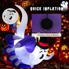 Costway 6 FT Halloween Inflatable Hand Hold the Ghost with Built-in LED & Air Blower - 3 of 4