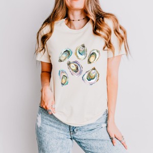 Simply Sage Market Oysters Watercolor Short Sleeve Tee - 1 of 4