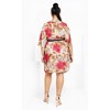 Women's Plus Size Frida Wrap Dress - champagne | CITY CHIC - image 3 of 4