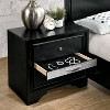 Oak Creek 3 Drawer Nightstand Black - miBasics - 3 of 4