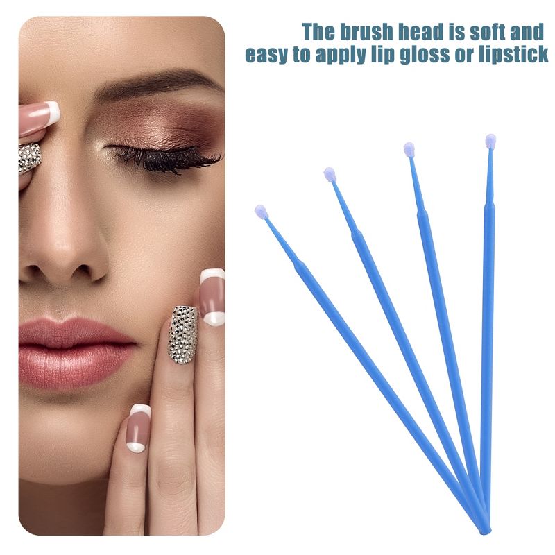 Unique Bargains Not Reusable Micro Applicator Brush for Eyelash Extension Lips Mascara Brushes Tool Set 100 Pcs, 5 of 7