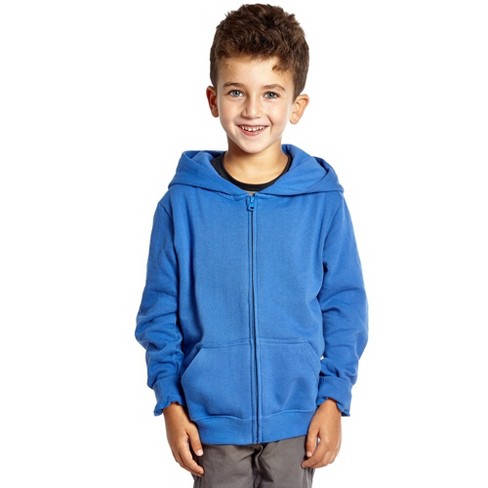 Leveret Kids Zipper Hoodie Cotton Royal Blue 6 Year