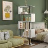 5-Tier S-Shaped Bookshelf, 70.4" Tall Modern White Bookcase for Home Office, Bedroom, or Living Room Storage & Display - 3 of 4