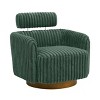 TiramisuBest Gray Luxe Velvet Swivel Chair - 4 of 4