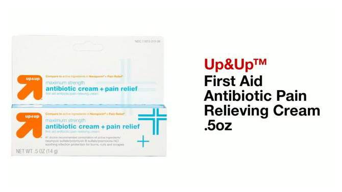 First Aid Antibiotic Pain Relieving Cream .5oz - up &#38; up&#8482;, 2 of 7, play video