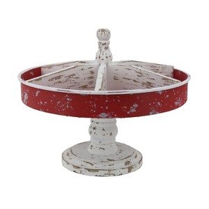 Transpac Wood Christmas Divided Tray Multicolored Tabletop Platter Holiday Decor Gift for Hostess Easy Care Indoor Use - 1 of 1