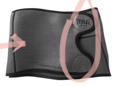 Everlast F.I.T. Slimmer Belt with Zippers Featuring  