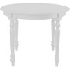 HomeRoots 39" White Solid Wood Round Top Dining Table - 4 of 4