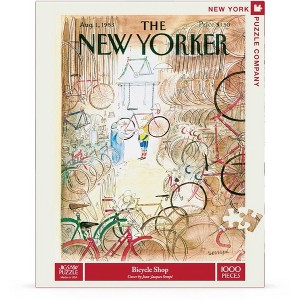 New York Puzzle Company Bicycle Shop 1000 Piece Puzzle - 1 of 4