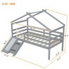 Junior Loft Bed with Fun Slide, Safe Ladder, and Protective Rails, Highlighted by a Playhouse-Style Roof Frame - image 4 of 4