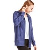 Sofra Women's Cotton Comfort Zip Up Hoodie Jersey Sweater - 2 of 4
