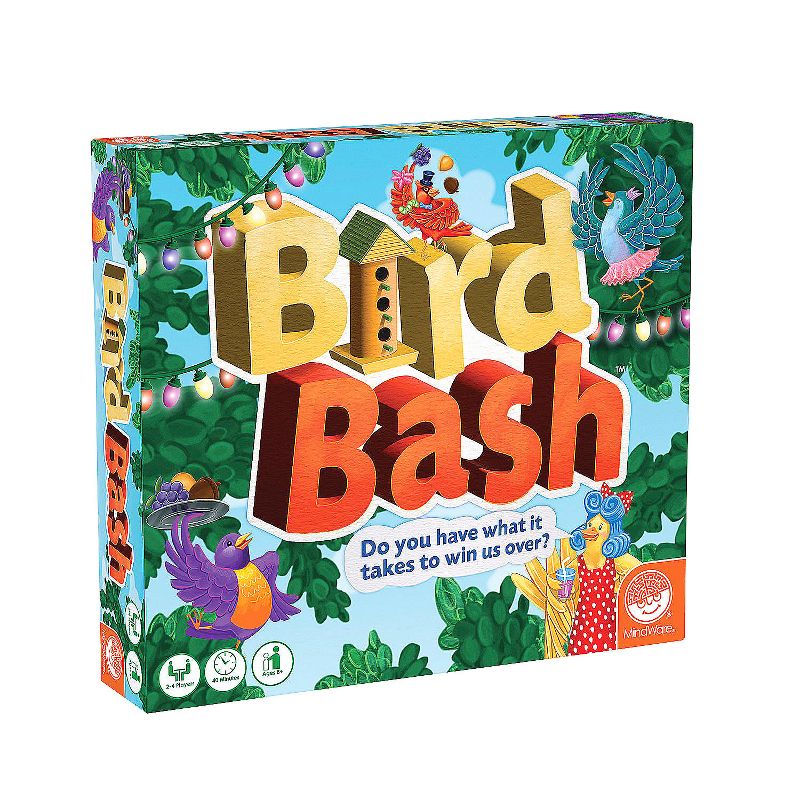 MindWare Bird Bash Family Board Game for 2-4 Players Ages 8 & Up, 1 of 5