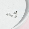 Girl's Classic Polished Ball Screw Back Sterling Silver Earrings - In Season Jewelry - 4 of 4
