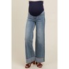 Pinkblush Blue Straight Cuffed Maternity Jeans - 3 of 4