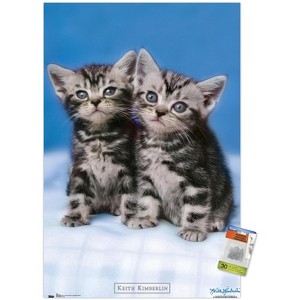 Trends International Keith Kimberlin - Kittens - Twins Unframed Wall Poster Prints - 1 of 4