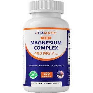 Magnesium Complex, 400mg Elemental MG- 120 Capsules - 1 of 4