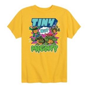 Boys' - Teenage Mutant Ninja Turtles Mutant Mayhem - Tiny But Mighty Short Sleeve Graphic T-Shirt - 1 of 4