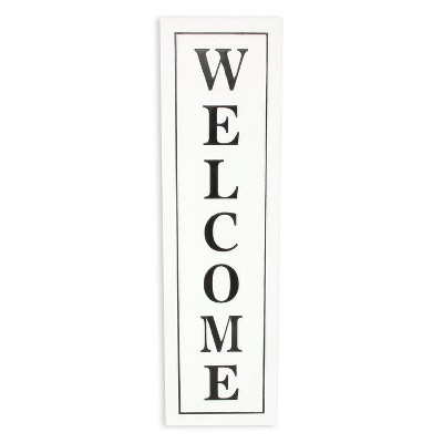 Cheung's Callo White Vertical Welcome Sign