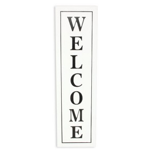 Cheung's Callo White Vertical Welcome Sign - 1 of 2