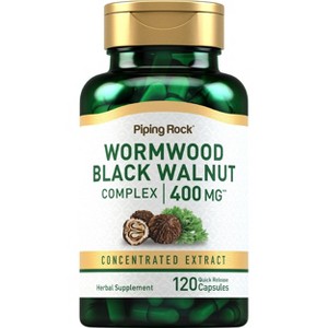 Piping Rock Wormwood Black Walnut Capsules 400mg | 120 Count - 1 of 4