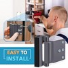 DOMETOUR Door Reinforcement Lock Childproof Latch for Front Door – Kids Safety, High Flip Security for Home, Apartment, Bedroom - 4 of 4