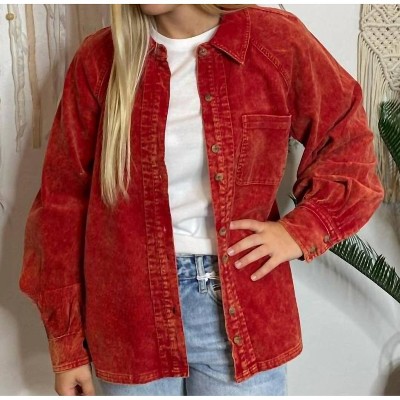 Women's Corduroy Shacket - Jodifl