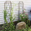 Sunnydaze Decorative Steel Metal Chic Diamonds Design Garden Trellis - Black - 2-Pack - 4 of 4