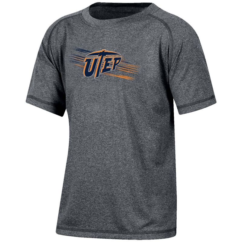 NCAA UTEP Miners Boys&#39; Gray Poly T-Shirt, 1 of 4