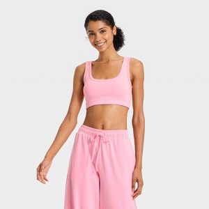 Women's Washed Jersey Sports Bra - JoyLab™ - 1 of 3