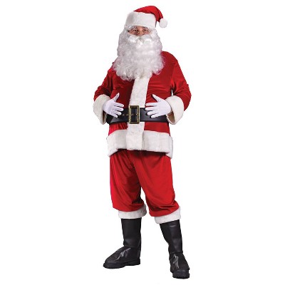 Adult Santa Suit Rich Velvet Halloween Costume XL