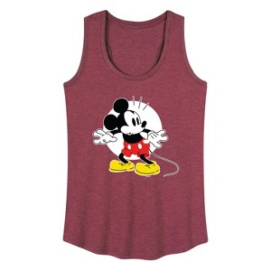 Women's - Disney - Mickey Surprised Graphic Racerback Tank - 1 of 4