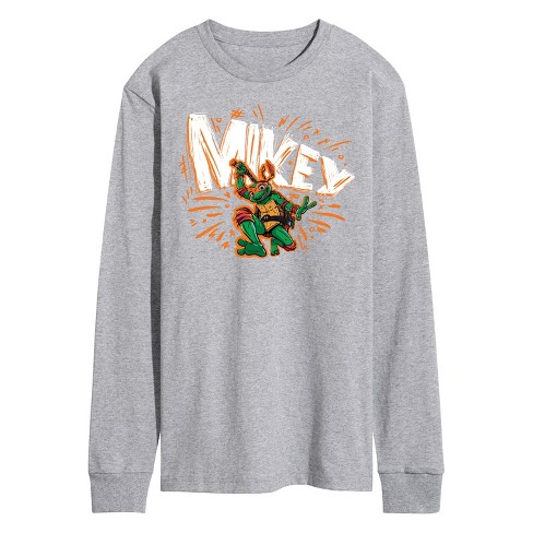 Men's - Teenage Mutant Ninja Turtles Mutant Mayhem - Sketch Mikey Long Sleeve Graphic T-Shirt - image 1 of 3