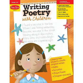 Writing Poetry with Children Grade 1 - 6 Teacher Resource - (Writing Skills Essentials) Large Print by  Evan-Moor Educational Publishers (Paperback)