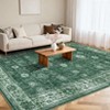 Area Rugs Washable Non-Slip Low Pile Ultra Soft Indoor Under Table Area Rug Carpet for Bedroom Living Room - 2 of 4