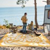 Lahome Outdoor Plastic Straw Rug-Waterproof Reversible Mat for Patio,Balcony,Deck,Backyard,Beach - 2 of 4
