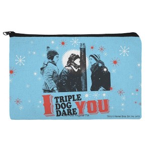 A Christmas Story I Triple Dog Dare You Makeup Cosmetic Bag Organizer Pouch - 1 of 4