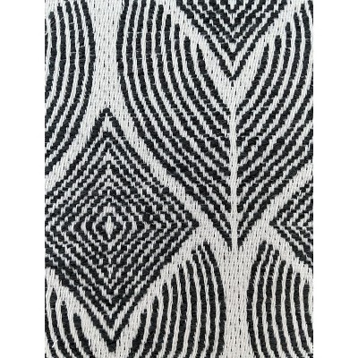 Cool Tropics Black and White Acrylic Square Pillow
