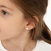 Girls' Happy Unicorn Screw Back Sterling Silver Earrings - Pink - In Season Jewelry - 3 of 4