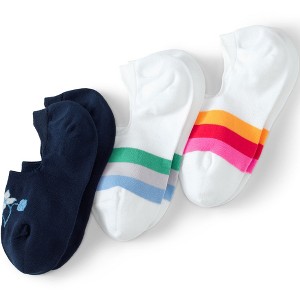 Lands' End Women's 3-Pack No Show Socks - 1 of 2