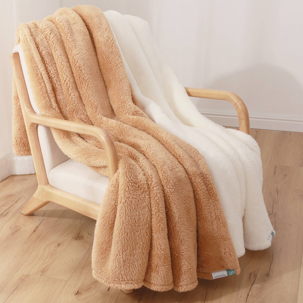 2pk 300 Recycled Fluffie Throw Blanket Delicate Marble Gray - Berkshire Blanket & Home Co.: Heavyweight, Oeko-Tex Certified, 55x70"