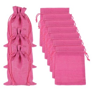 Unique Bargains Cotton Linen Burlap Bags with Drawstring 20 Pcs - 1 of 4