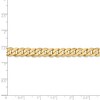 Black Bow Jewelry Men's 7.25mm 14K Yellow Gold Solid Flat Beveled Curb Chain Bracelet - 4 of 4